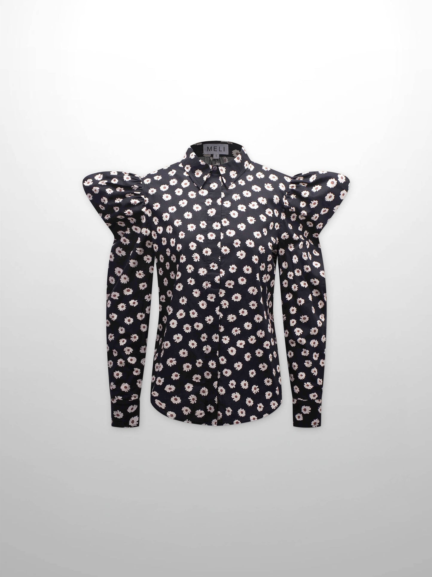 Puff Sleeve Blouse-Flower Poppy by MELI
