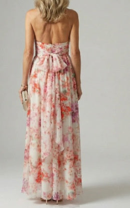 American Floral-print Summer Seaside Resort Dress by MELI