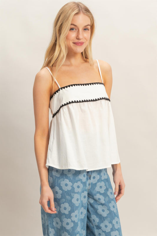 Sleeveless Babydoll Top by Royal Closet