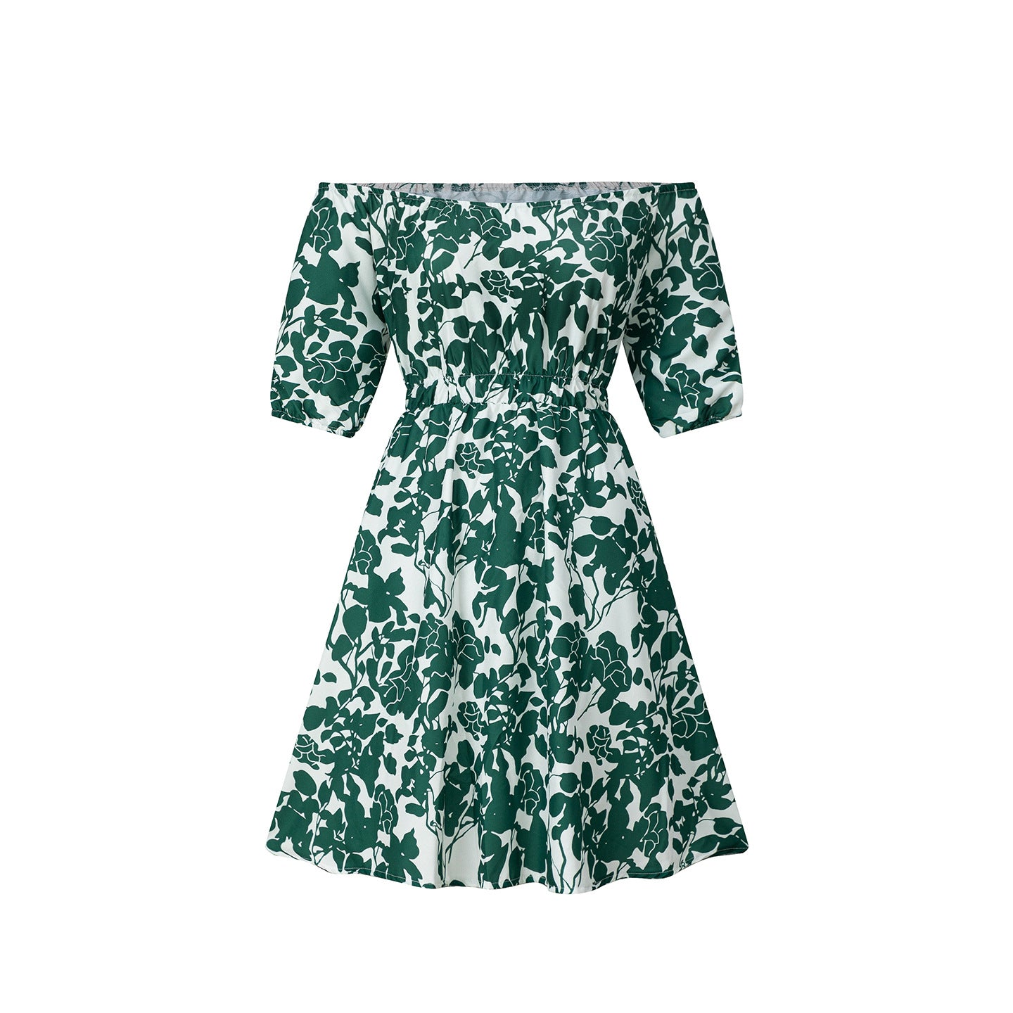 Short sleeved loose floral print dress for women by eprolo