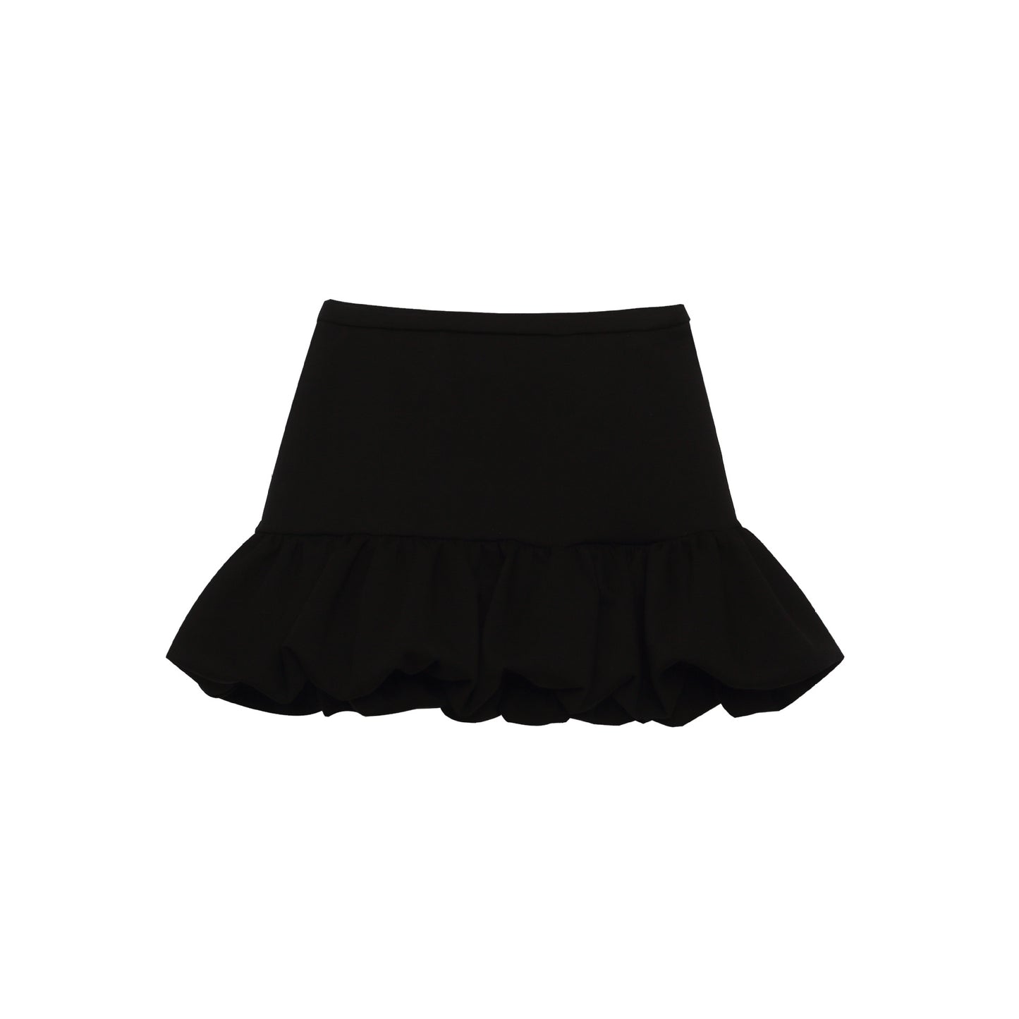 Black Bubble Skirt for Women High Waist Slimming Anti-Show Short Puffy A-Line Skirt by eprolo