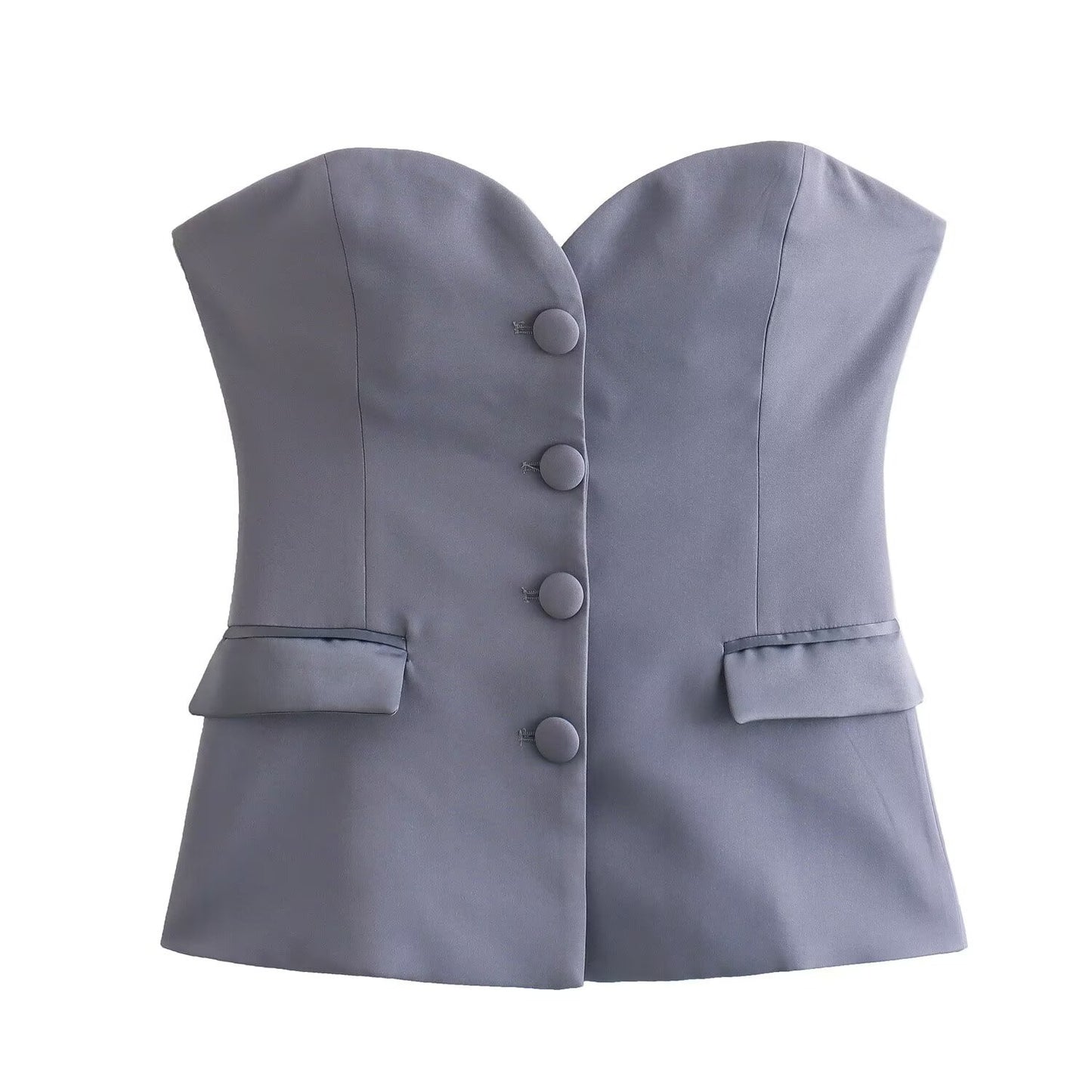 New Summer Spliced Corset Top by Royal Closet