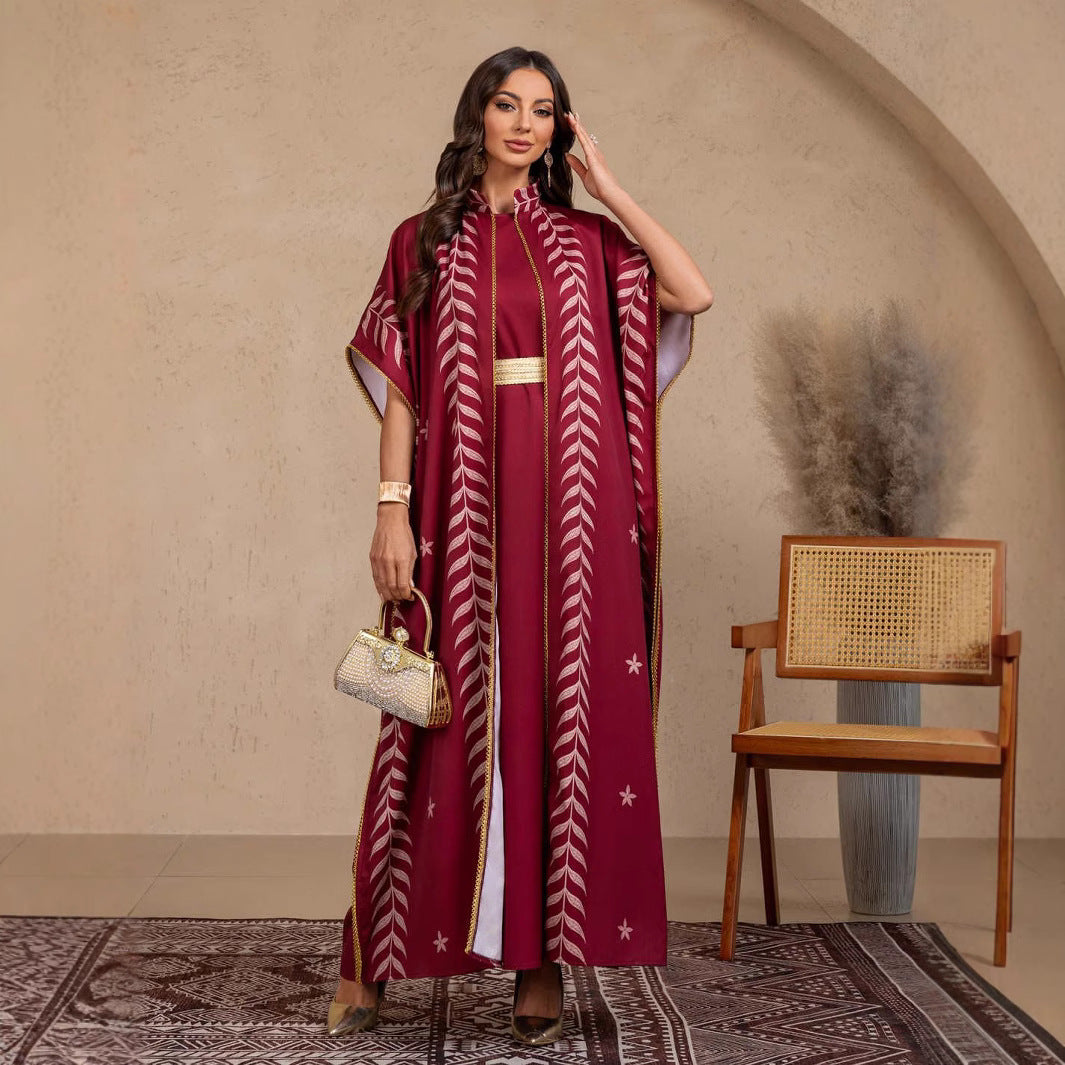 Short sleeved printed dress two-piece set by eprolo