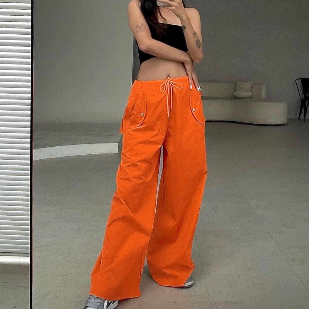Solid-color Lace-up Pants by Royal Closet