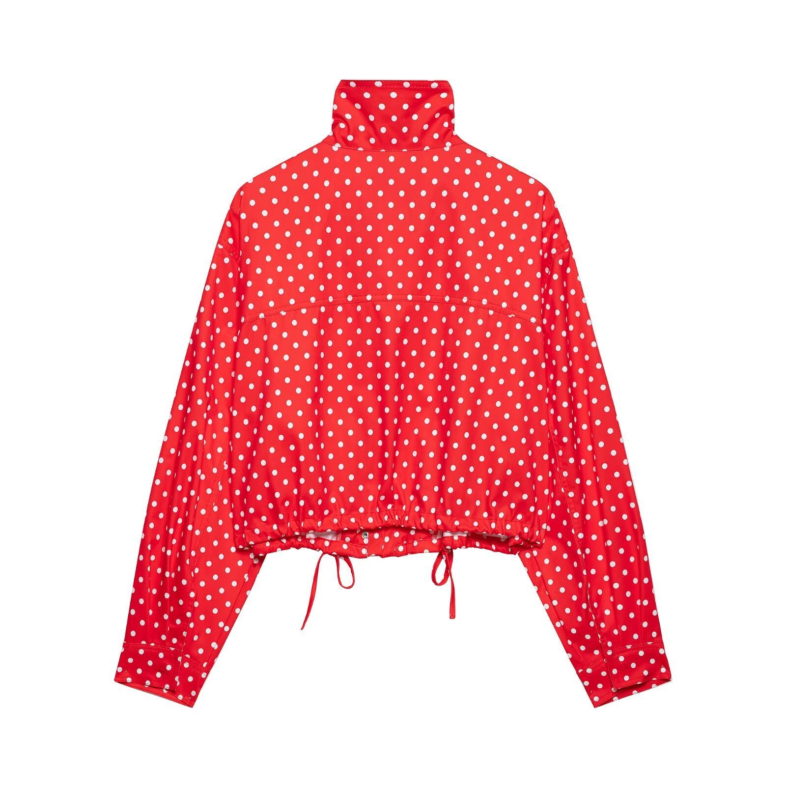 Wave dot bubble sleeve jacket+shorts set by eprolo