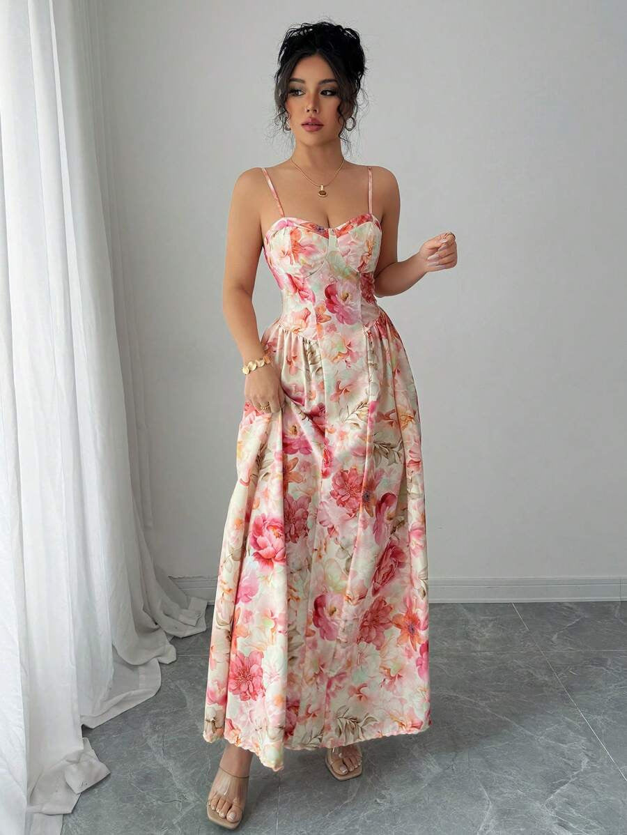 Womens Summer Floral Pattern Dress by MELI