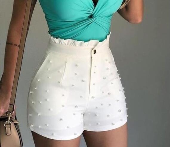 Women's Shorts Cannon Beads Shorts by Royal Closet