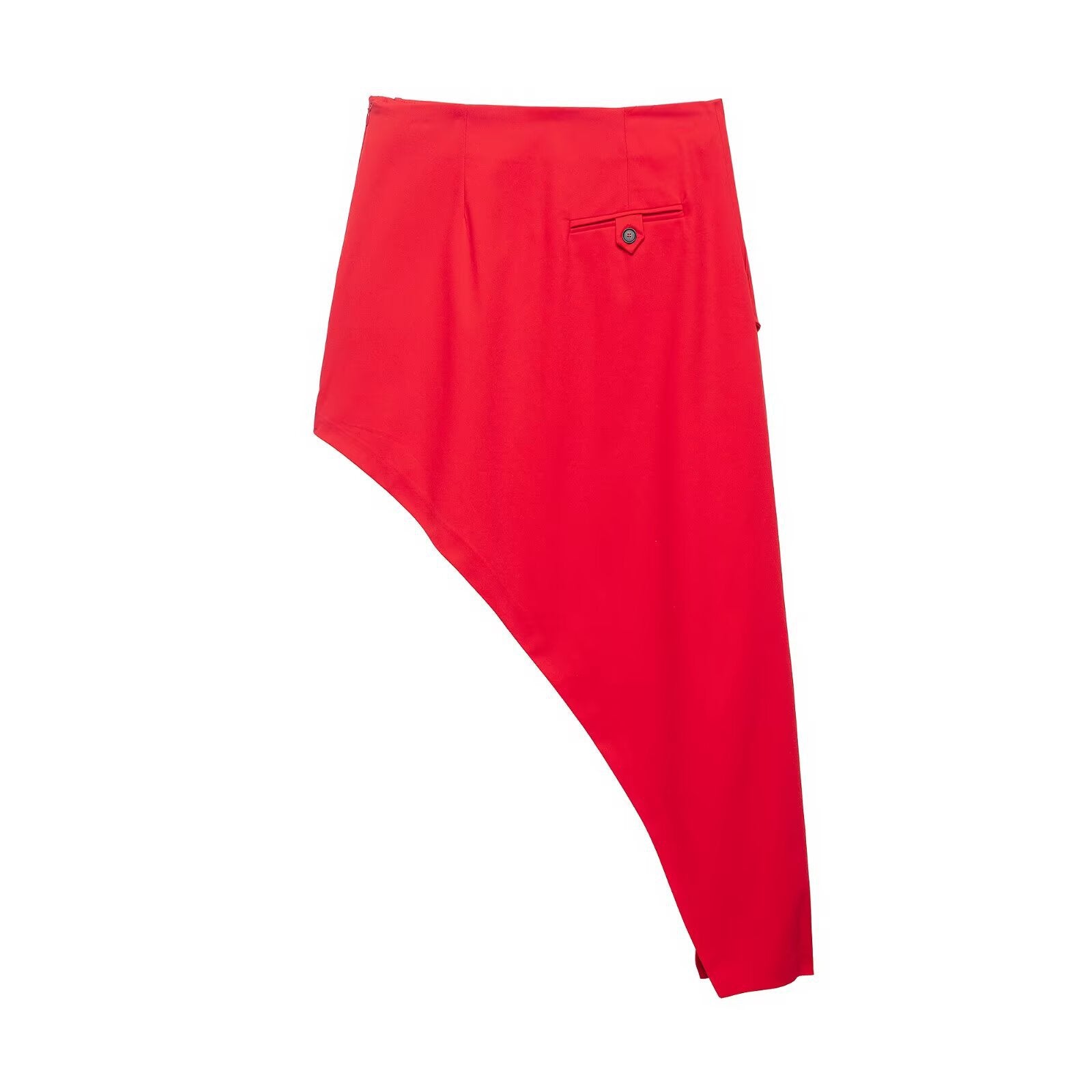 Asymmetric pocket decoration skirt on the street by eprolo