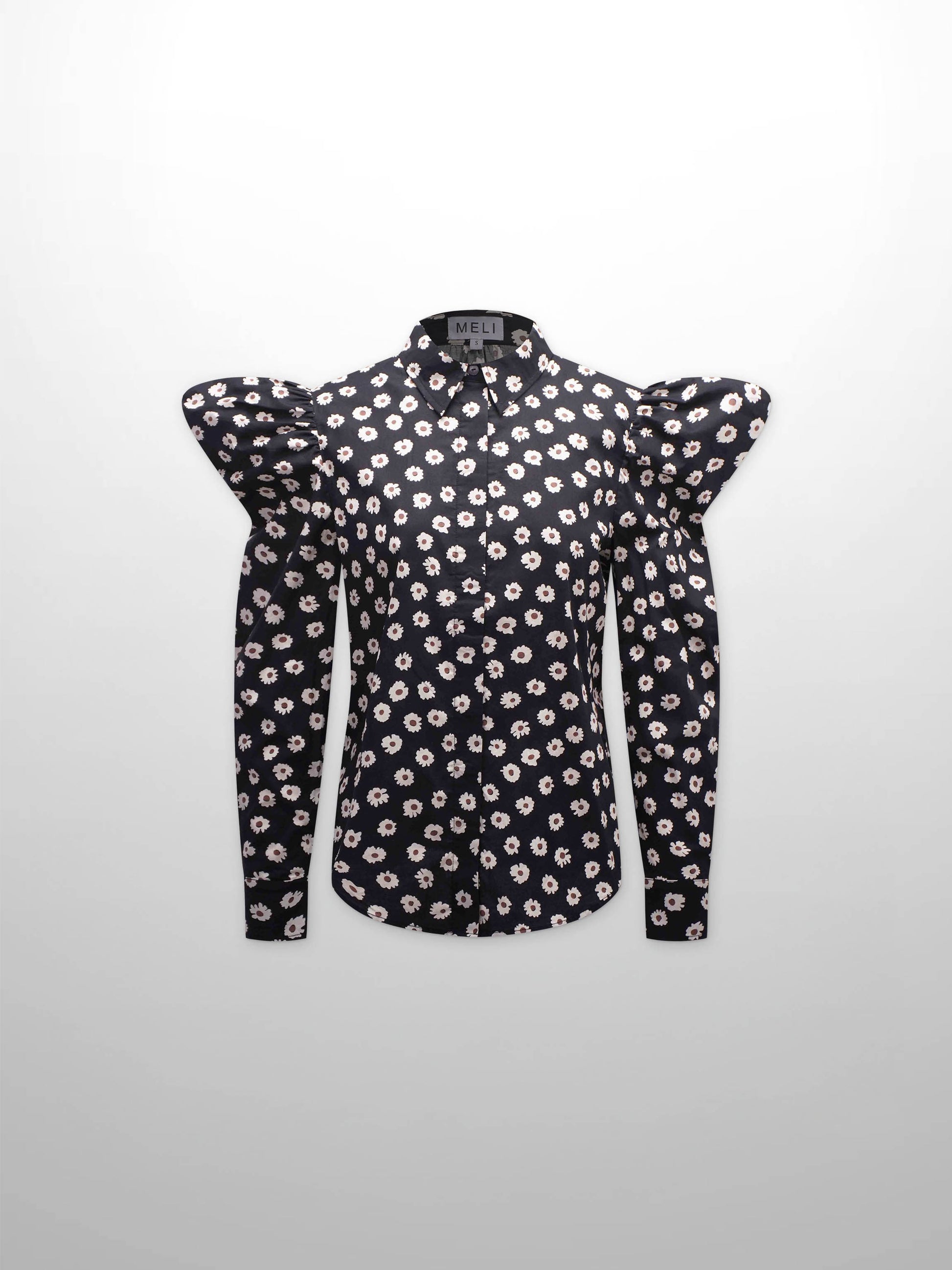 Puff Sleeve Blouse-Flower Poppy by MELI