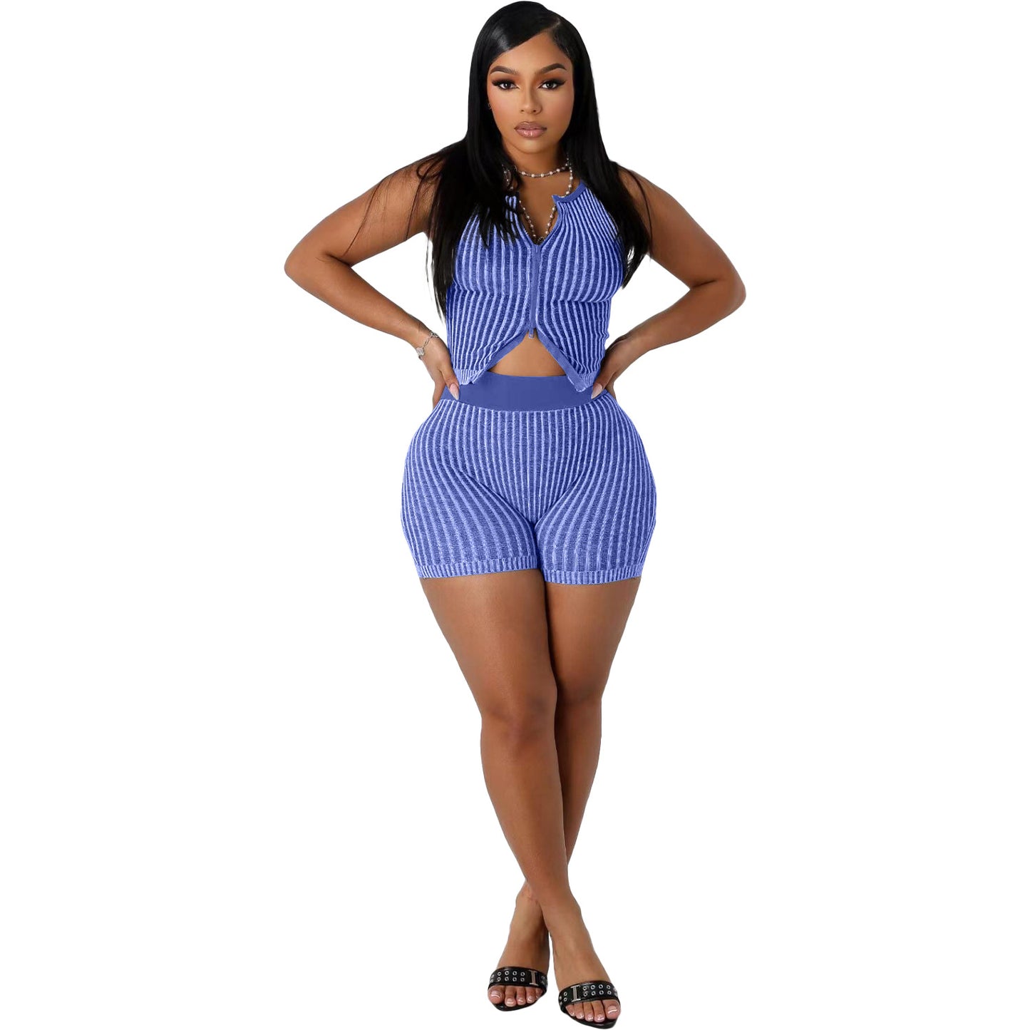 Sleeveless top and shorts set by eprolo