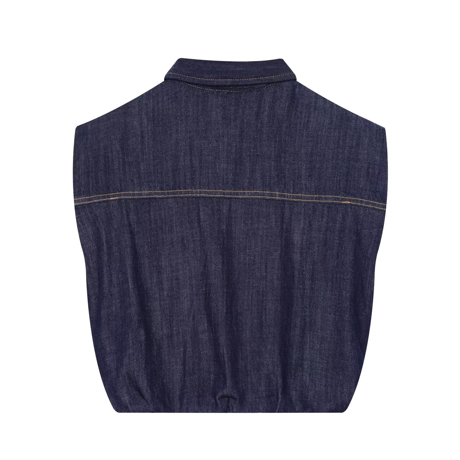 Sleeveless denim vest+denim suit by eprolo