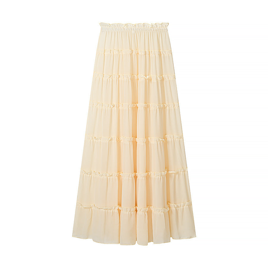 Strapless sexy short top+cake skirt two-piece set by eprolo