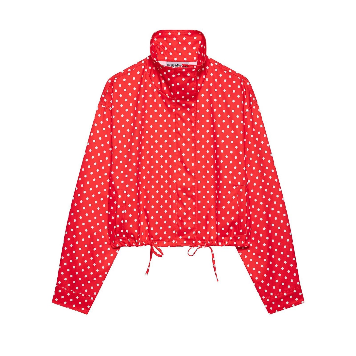 Wave dot bubble sleeve jacket+shorts set by eprolo