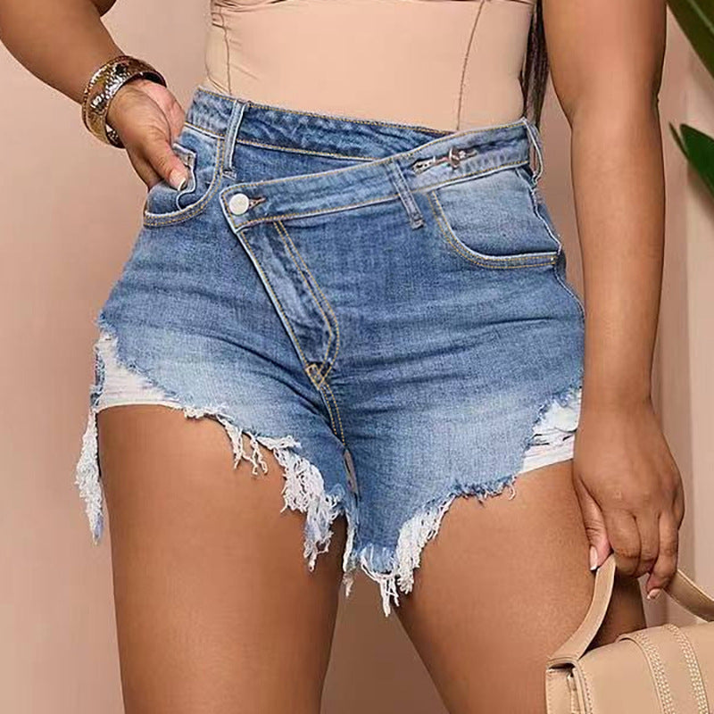 Fashion Personality Denim Shorts For Women by Royal Closet
