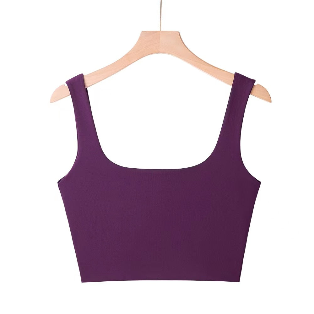 Summer Women Sexy Sleeveless Tops Fashion Short Square Collar Tank Tops 6 Colors by eprolo