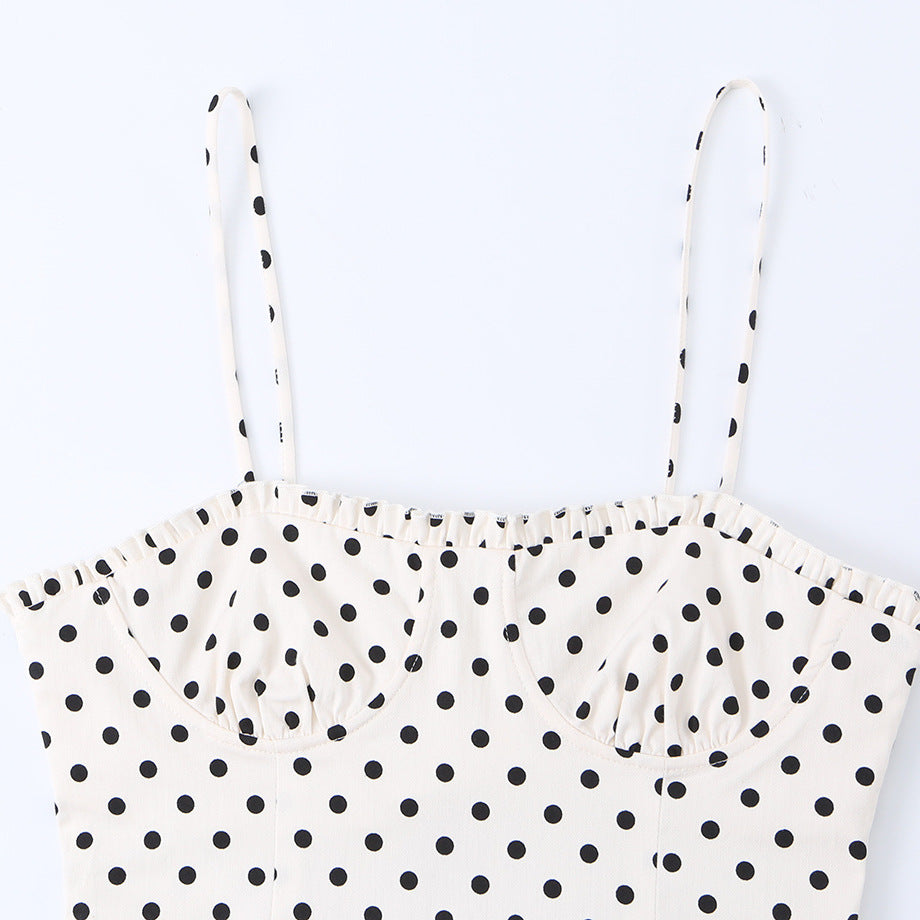 Tight corset style polka dot dress by eprolo