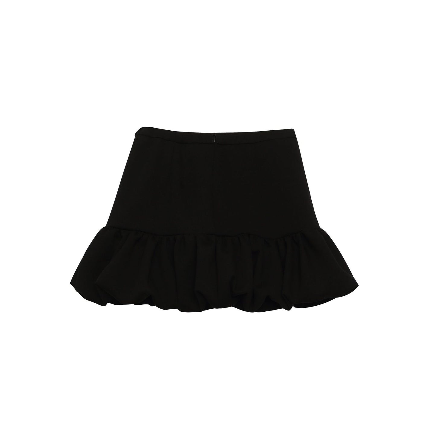 Black Bubble Skirt for Women High Waist Slimming Anti-Show Short Puffy A-Line Skirt by eprolo