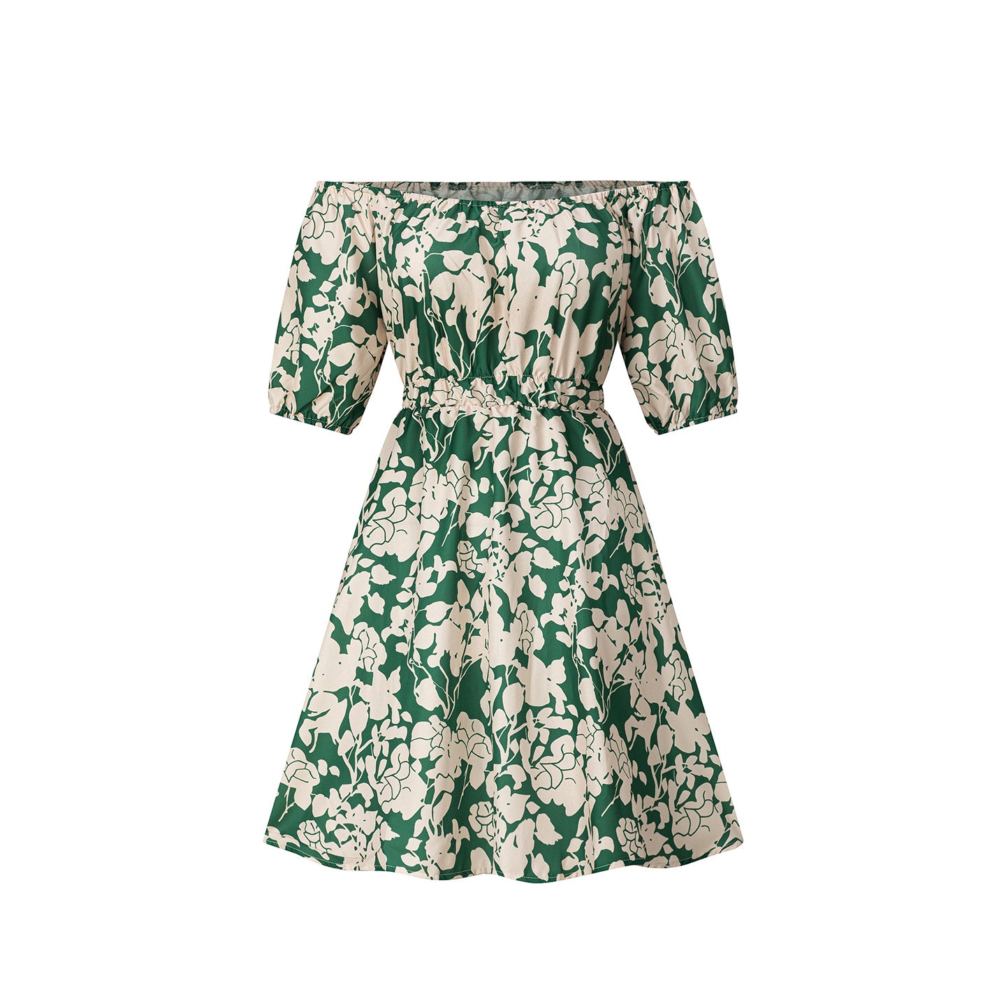 Short sleeved loose floral print dress for women by eprolo