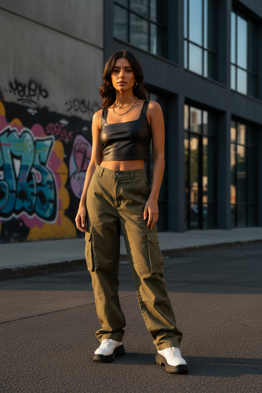 Summer Women Cropped Square Collar Tank Top by eprolo