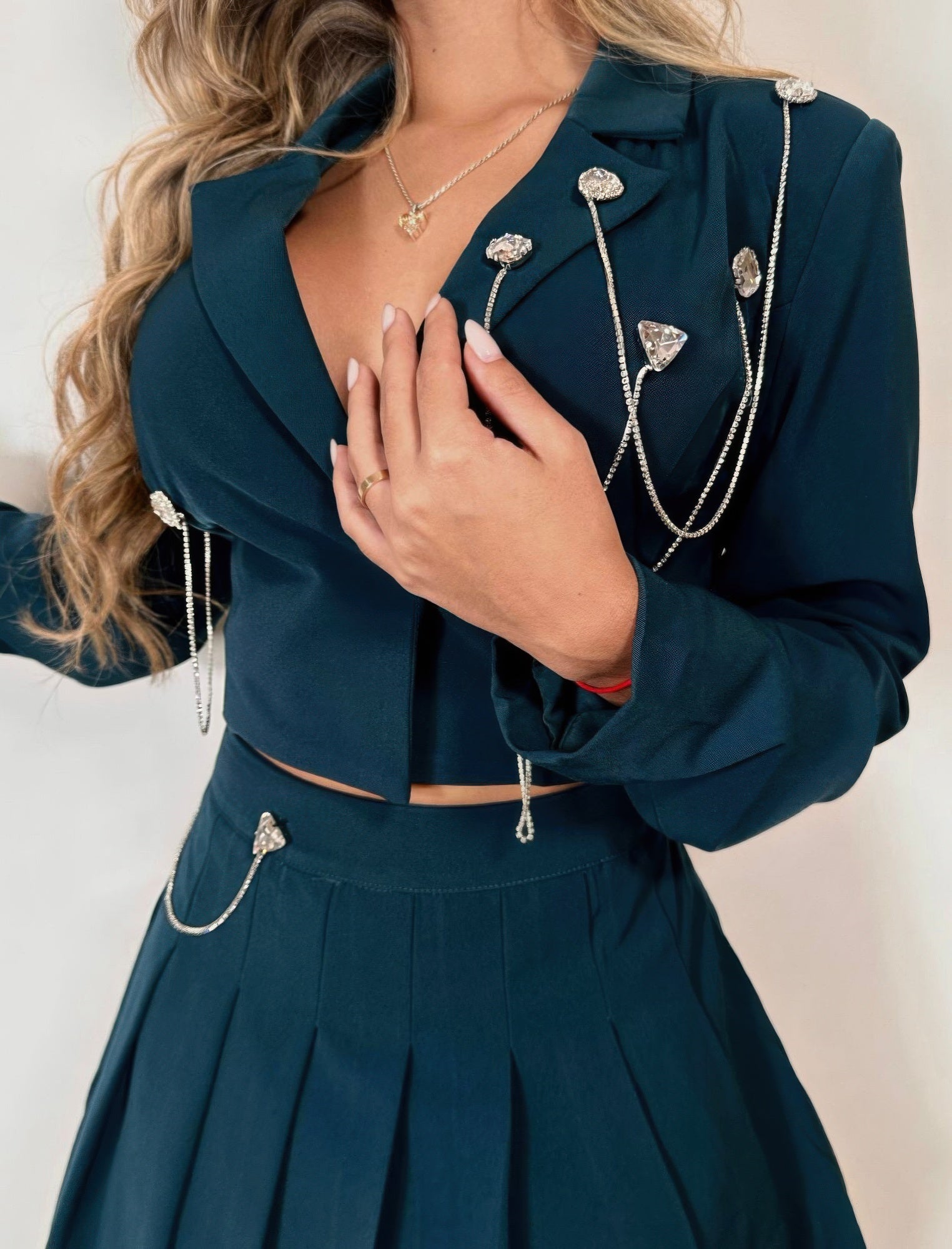Pleated Skirt Set by Royal Closet