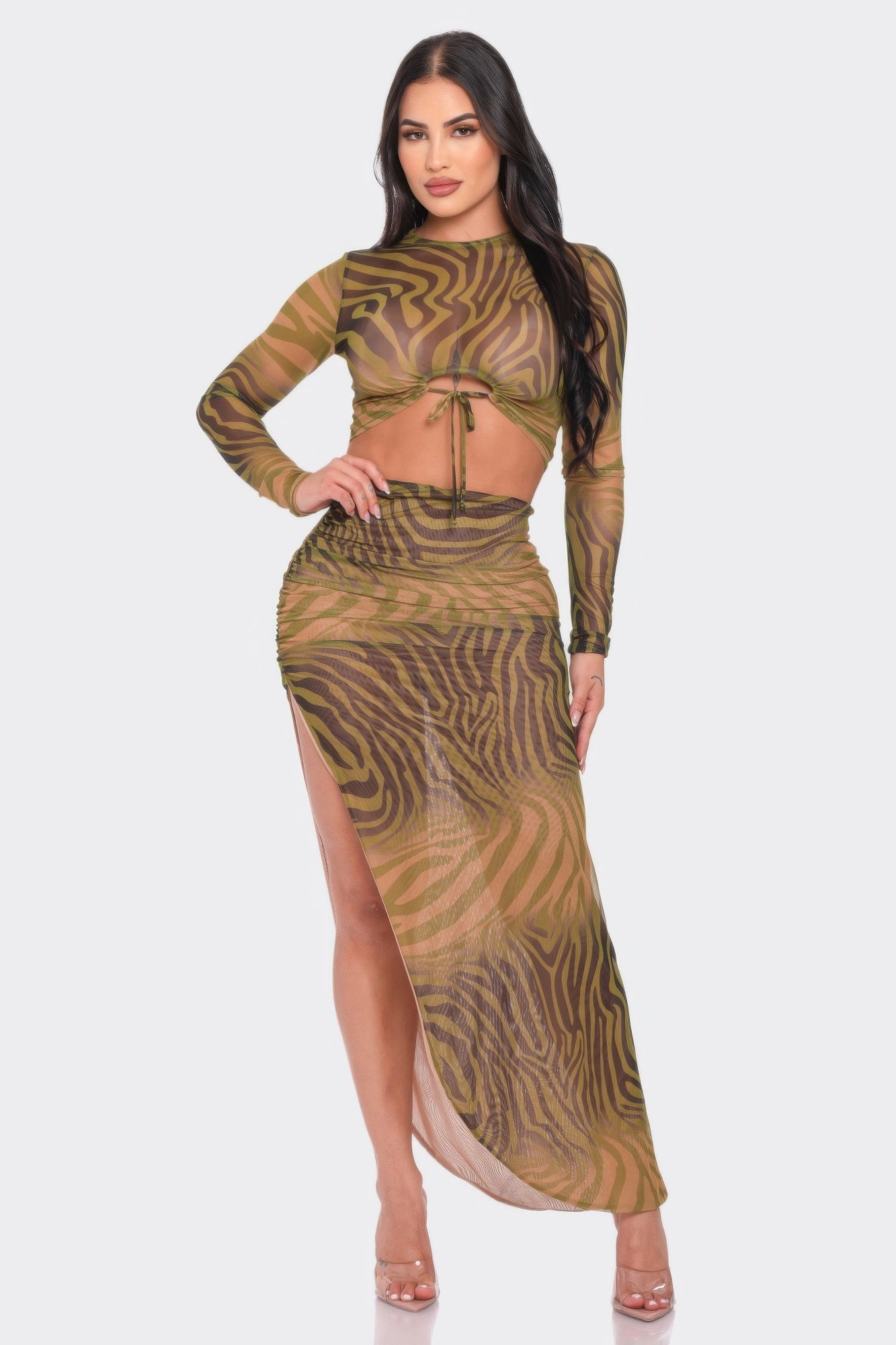 Top And Long Skirt Set by Royal Closet