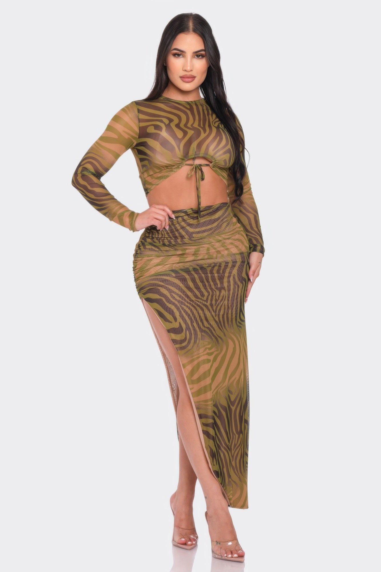 Top And Long Skirt Set by Royal Closet