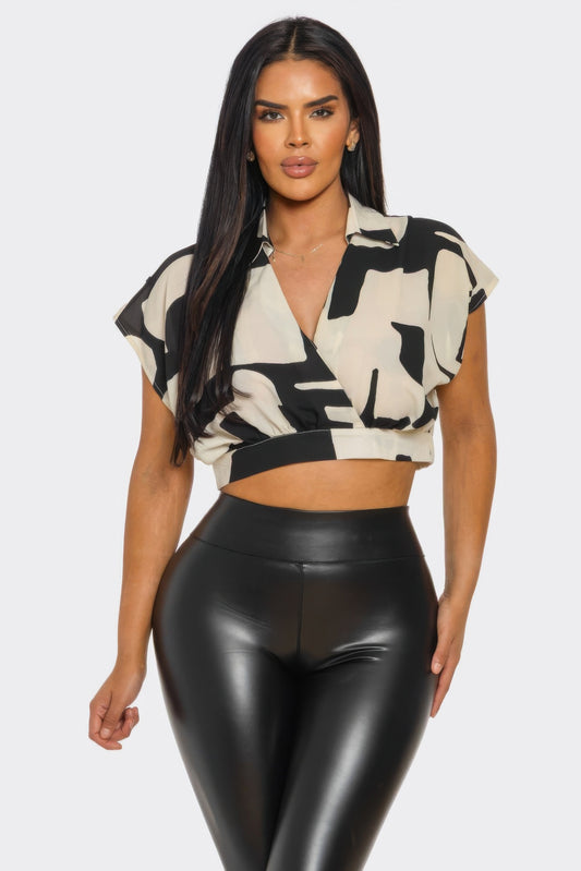 Modern Muse Abstract Crop by Royal Closet
