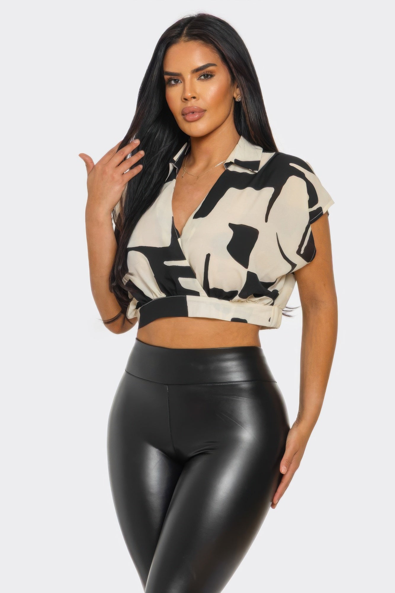 Modern Muse Abstract Crop by Royal Closet