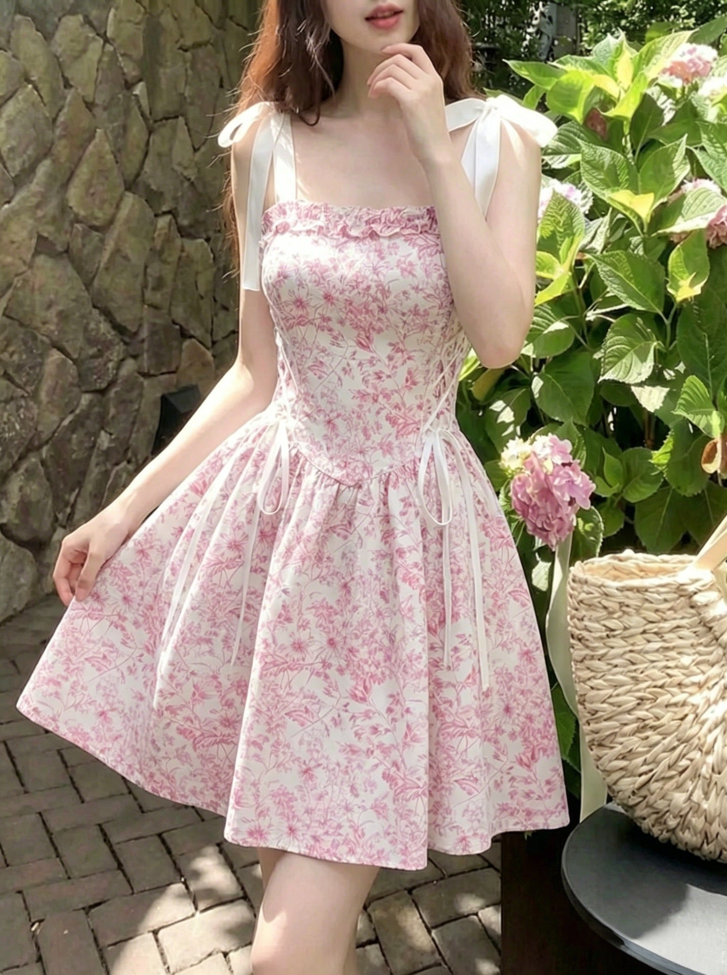 Floral tie dress by eprolo