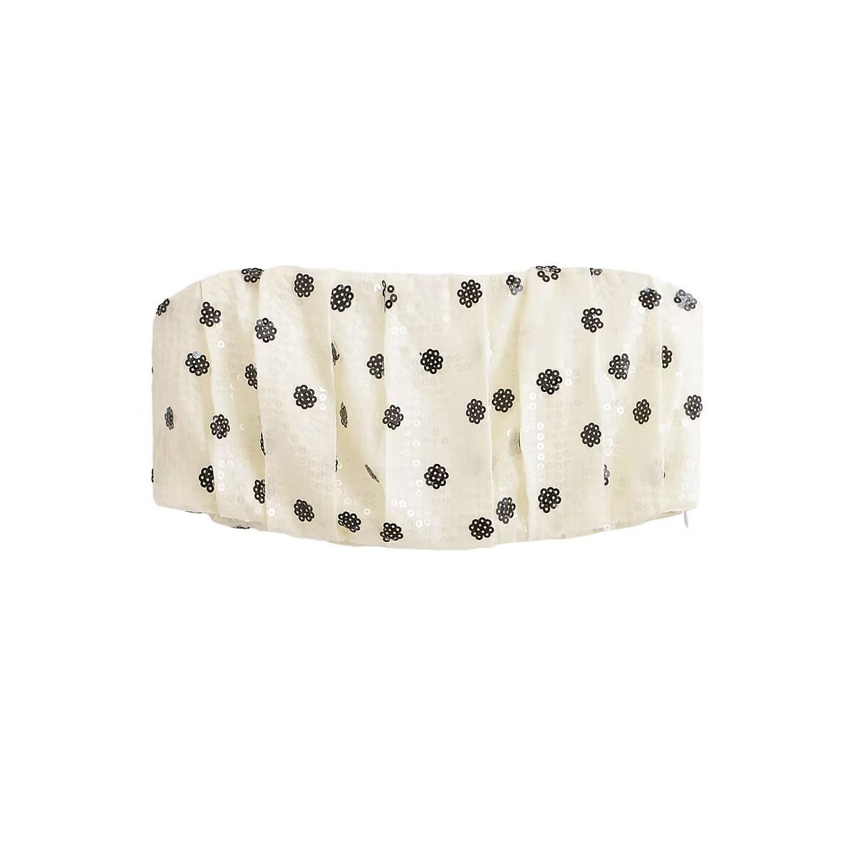 Polka headband top+mini shorts set by eprolo