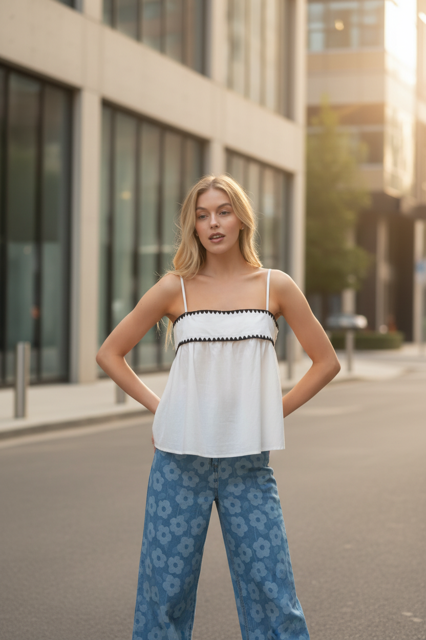 Sleeveless Babydoll Top by Royal Closet