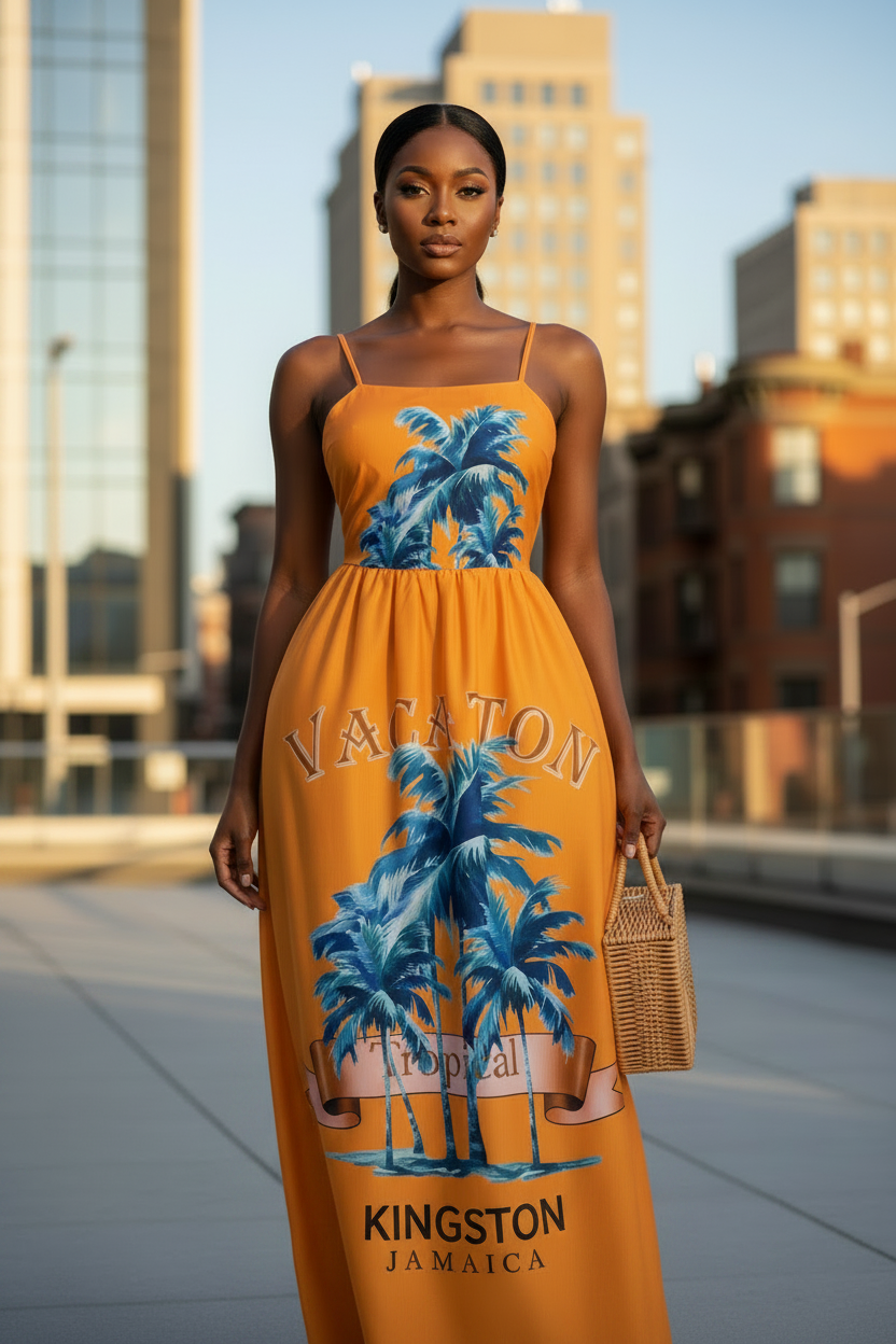 Kingston Palms Maxi Dress by Royal Closet