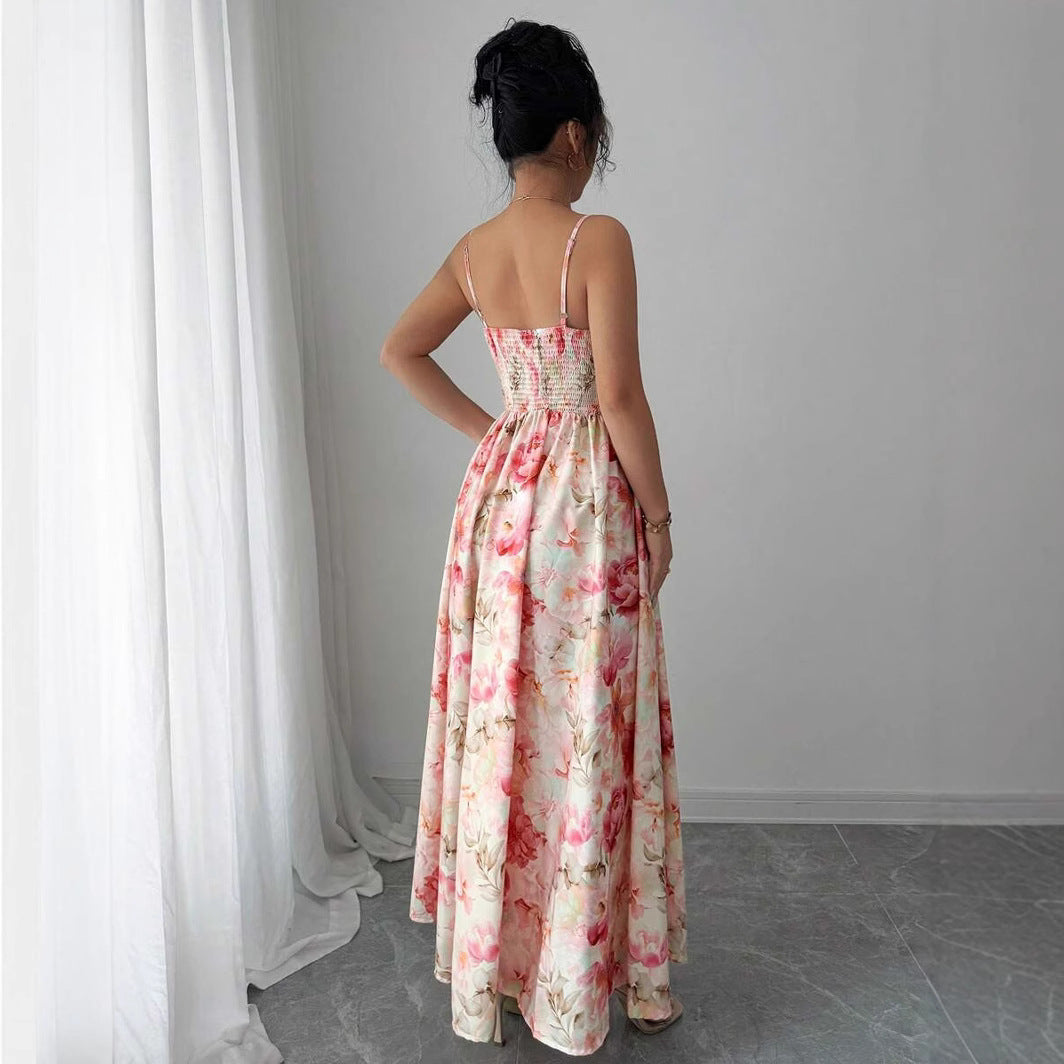 Womens Summer Floral Pattern Dress by MELI