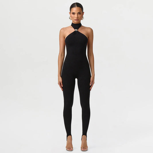 Women's Tight-Fitting Athletic Jumpsuit by Royal Closet