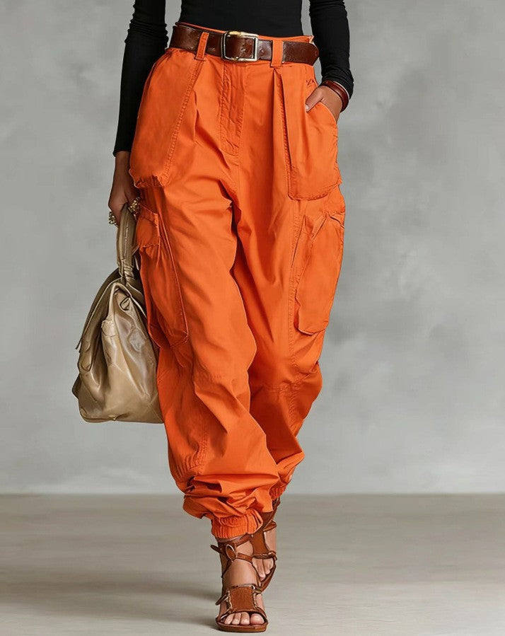 Relaxed-fit Wide-leg Casual Trousers For Women by Royal Closet