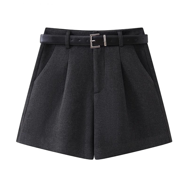 Fashionable Woolen Suit Shorts For Women by Royal Closet
