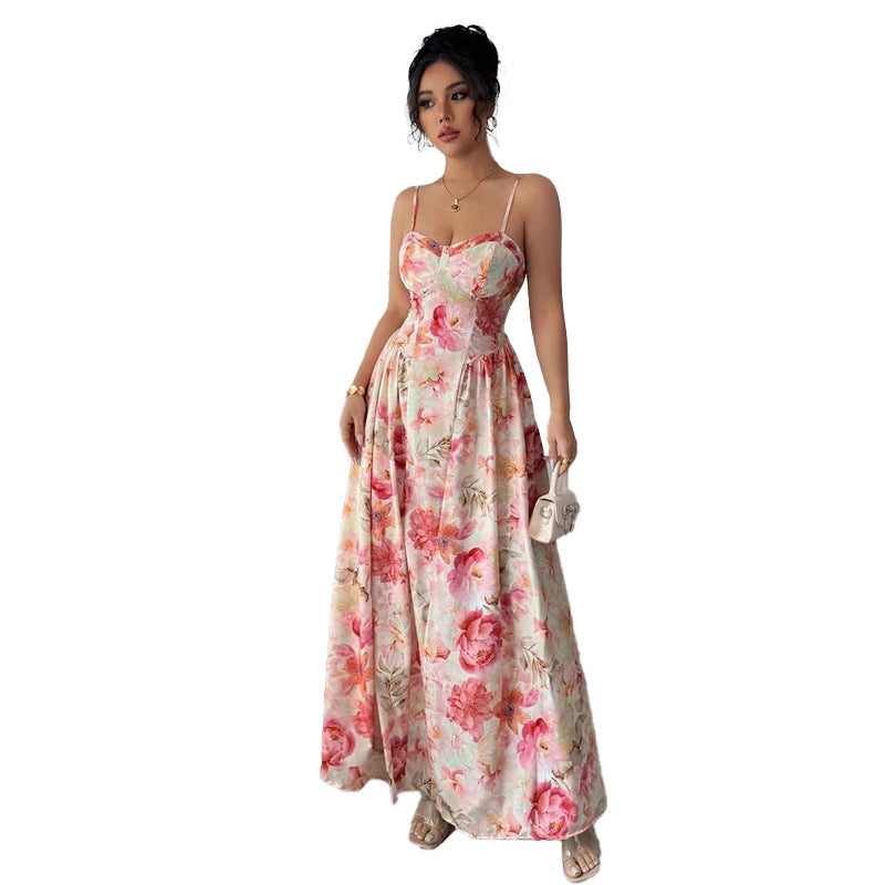 Womens Summer Floral Pattern Dress by MELI