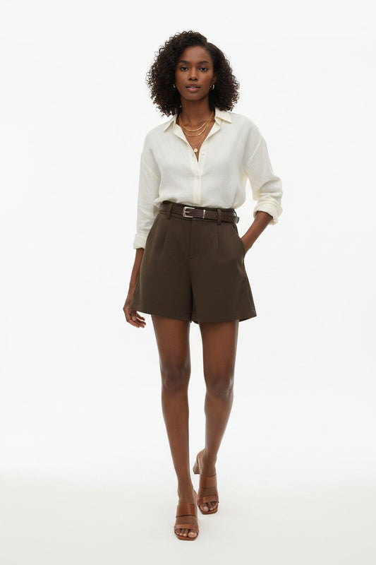 Fashionable Woolen Suit Shorts For Women by Royal Closet