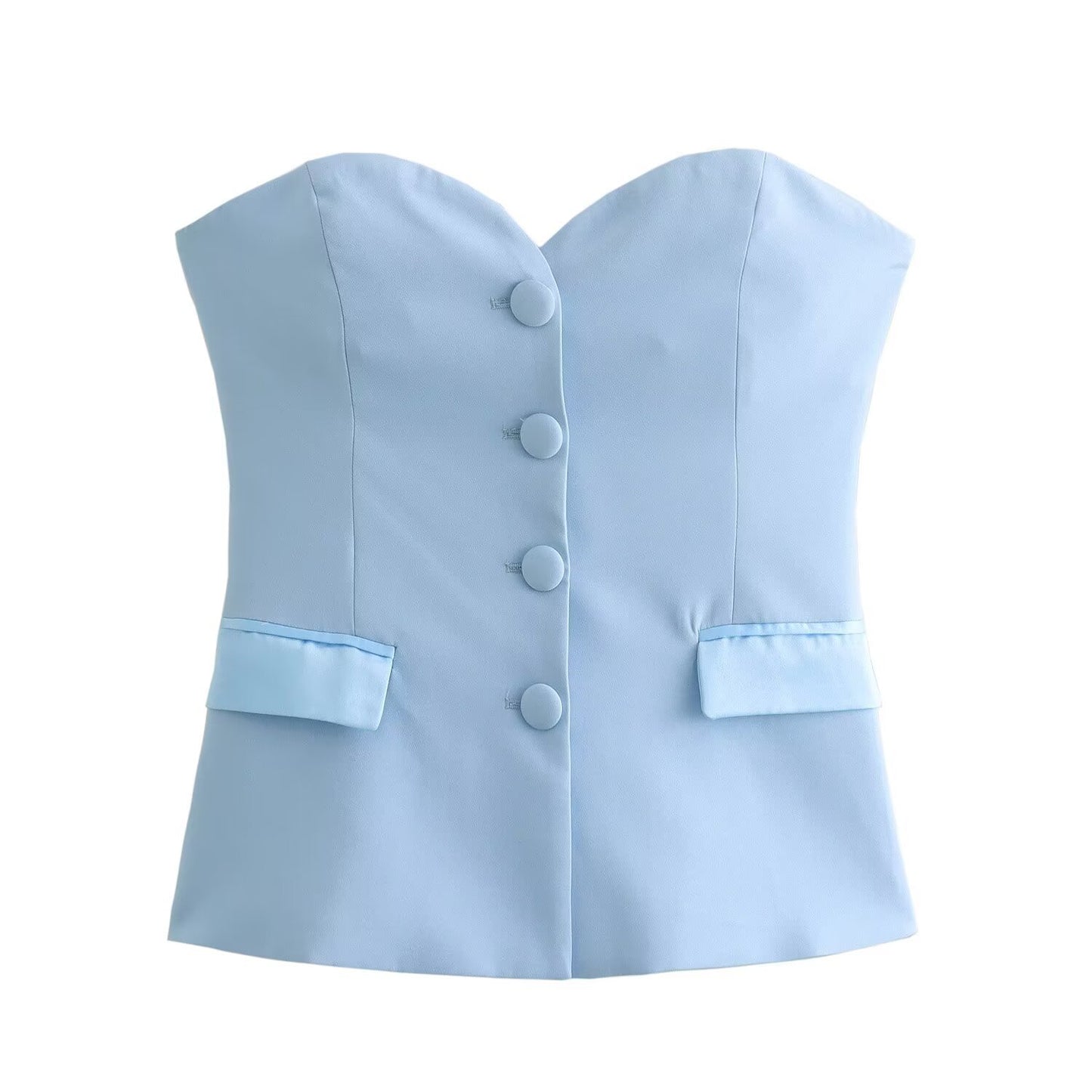 New Summer Spliced Corset Top by Royal Closet