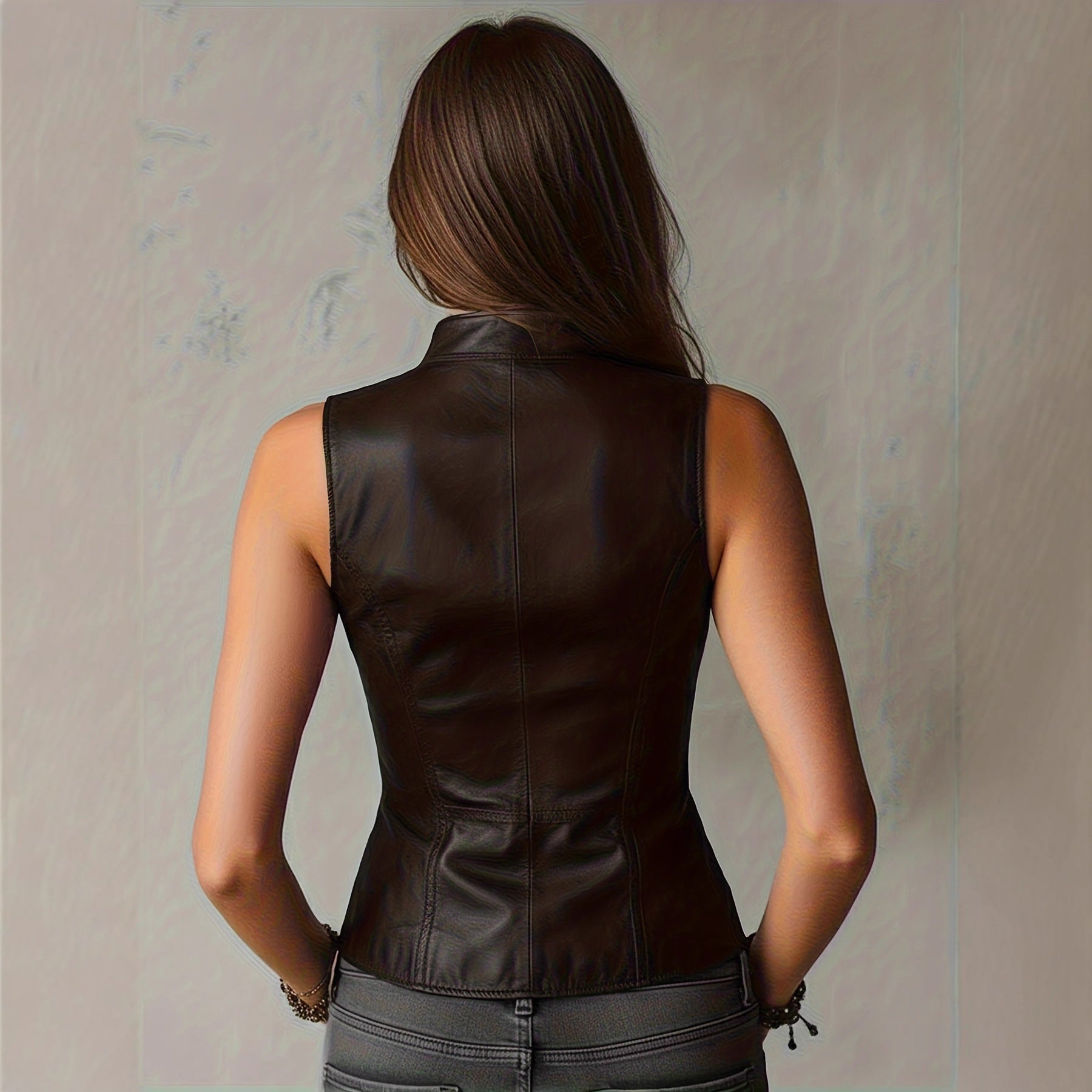 Stylish Minimalist Slim Fit Vest For Women by Royal Closet