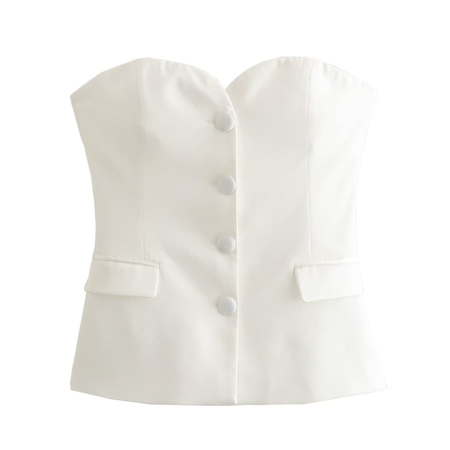 New Summer Spliced Corset Top by Royal Closet
