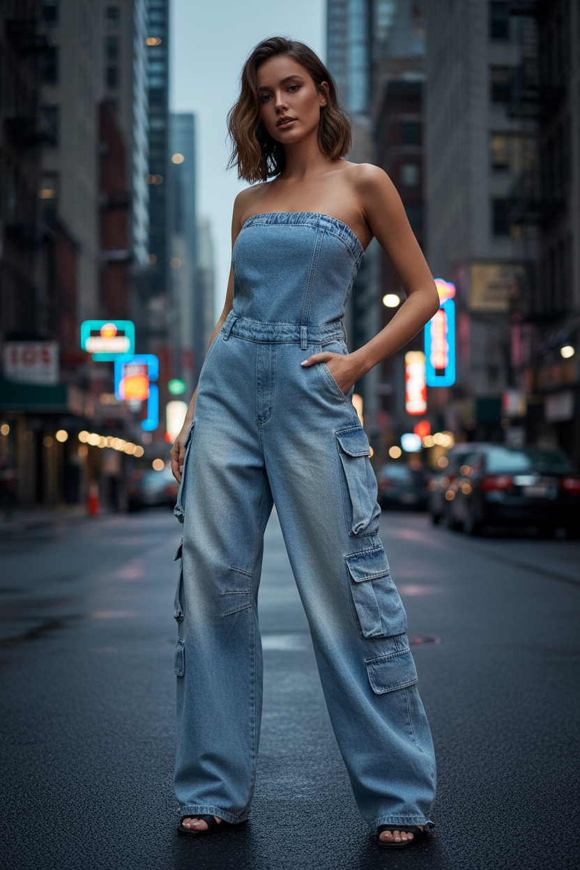 Womens Cargo Jumpsuit by eprolo
