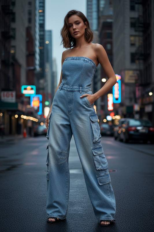 Womens Cargo Jumpsuit by eprolo